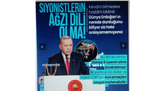Cumhurbaşkanı Erdoğan: Dünya 5 ülkenin eline bırakılamaz