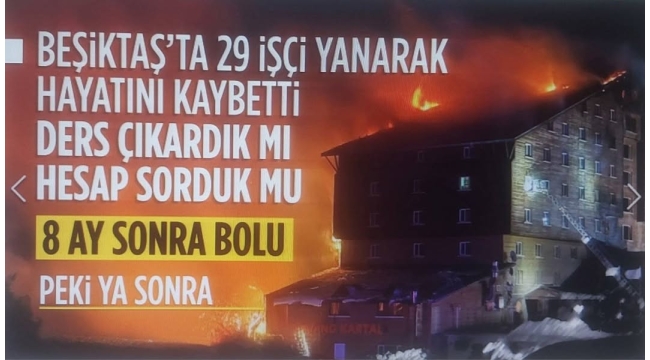Bolu'da kayak merkezinde yangın faciası: Can kaybı 76'ya yükseldi | İşletme sahibi dahil 9 kişi gözaltında