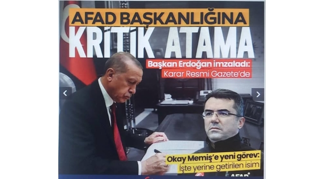 Atama kararları Resmi Gazete'de: MGK Genel Sekreterliğine Okay Memiş Atandı 