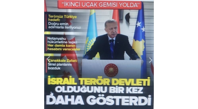 Başkan Erdoğan'dan katil İsrail'e sert tepki! "Terör devleti olduğunu bir kez daha gösterdi".