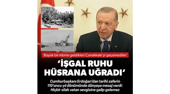 Başkan Erdoğan: Tehdit ve şantajlara boyun eğmeyeceğiz